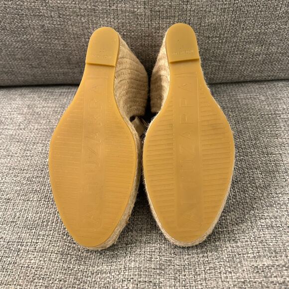 Altuzarra Stevie‎ Checked Espadrille Wedges Gingham Wrap Tie High Heel Size 6.5 - Picture 11 of 16